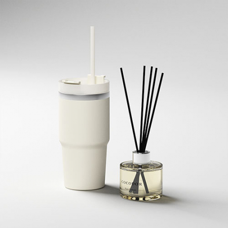 루티네 선물세트 코코도르 디퓨저120ml+밀크티 텀블러 #3