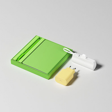 루티네 선물세트 노트볼펜+컬러충전기어댑터+보조배터리 #3