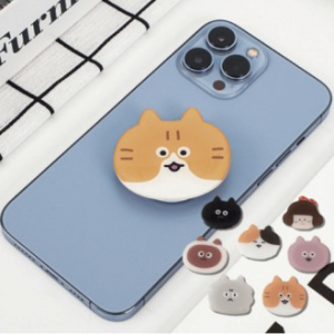 일러스트스마트톡 귀여운고양이그립 스마트폰악세사리 핸드폰거치대