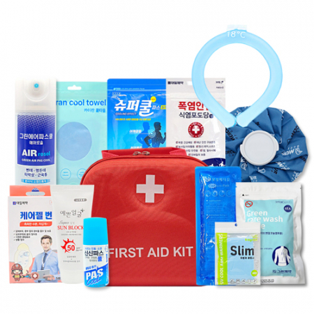 폭염키트 12종+구급가방 대형 응급 구급함 구급키트 #2
