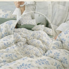 바닐라 이불  Q 180 * 210cm 봄 초여름  가을 초 겨울  (손잡이 가방포함)