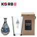 작은이미지: 한국전통 백자청화 글라스컵 480ml 1P 선물세트 #3