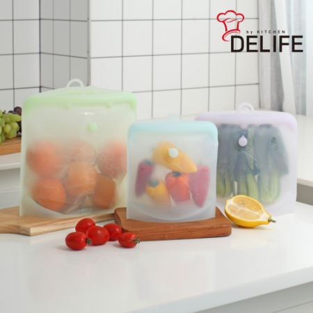 [DELIFE] 실리콘 지퍼백 3종세트(1500ml 1000ml 500ml #2