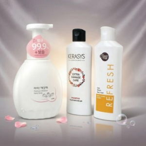 핸드워시 아이깨끗해 모이스처 450ml + 캐라시스 샴푸 + 애경 샤워메이트 바디워시