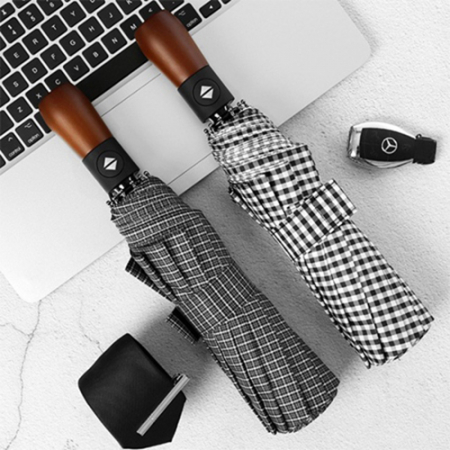 럭셔리 모던 체크 완전 자동 우산 3단 10K #2