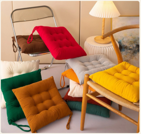 푹신 방석 코듀로이 사무실의자 쿠션 솜방석 40*40 #2