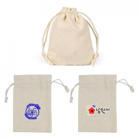 에코 광목 복주머니형 파우치 시리즈 3번10x15cm #3