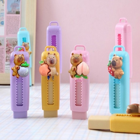 귀욤 카피바라 캐릭터 슬라이딩 지우개 마P9 #2