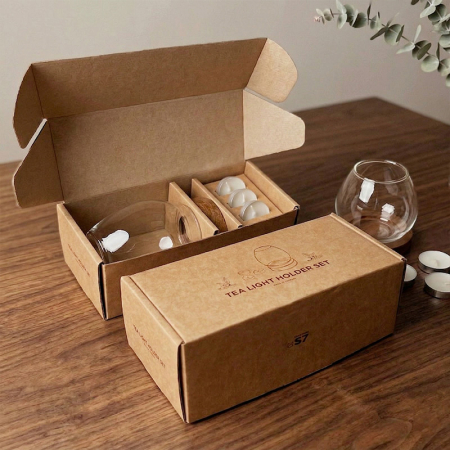 57도씨 유리돔 티라이트 홀더 우드 캔들 촛대 세트 #4