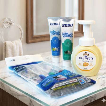 아이깨끗해 + 시스테마 기능성 치석케어 초극세모 칫솔 3입 + 2080 퓨어치약 2개입 #2