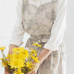 원피스형 린넨 앞치마 (7종)