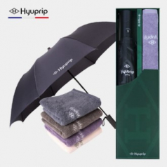 협립 2단 심플 자동우산 +협립호텔코마170타월-세트