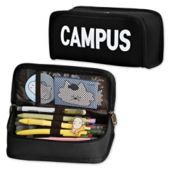 포포팬시 9000 캠퍼스 스퀘어 펜파우치 초등학생필통 대용량필통 파우치필통