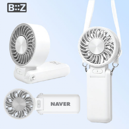 비즈 접이식 목걸이 펠티어 냉각 에어컨 선풍기 5000mAh #2