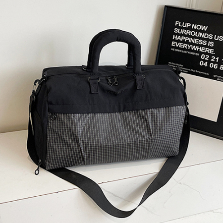 모눈패턴 크로스백 여행가방 보스턴백 H455 #2