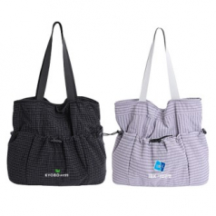 체크패턴 핸드백 대학생 토트백 가방 H461