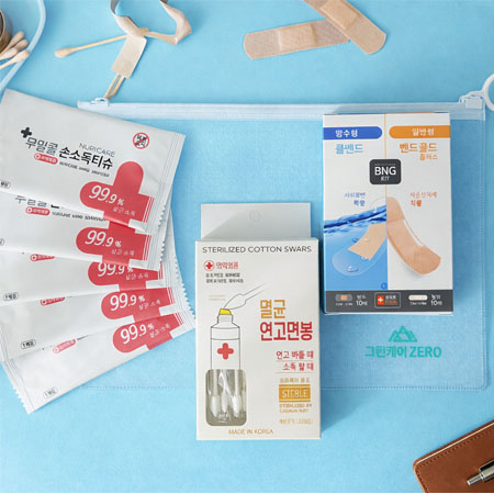 트리플 일회용손소독티슈5매 멸균연고면봉 방수밴드 일반밴드 #2