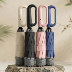 온스 우양산 파스텔 카라비너 리버스 3단 자동우산 UM905