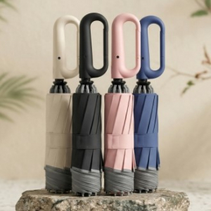 온스 우양산 파스텔 카라비너 리버스 3단 자동우산 UM905