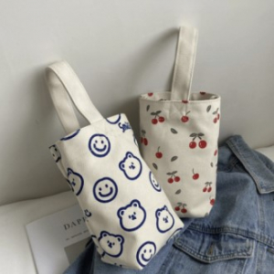 텀블러가방 텀블러파우치 미니캔버스손가방 텀블러에코백 물병가방