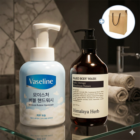 바세린 모이스처 핸드워시 500ml + 나드 바디워시 500ml #2