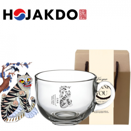 한국전통 호작도 요거트 시리얼 그릭 디저트 머그컵 볼 470ml #3