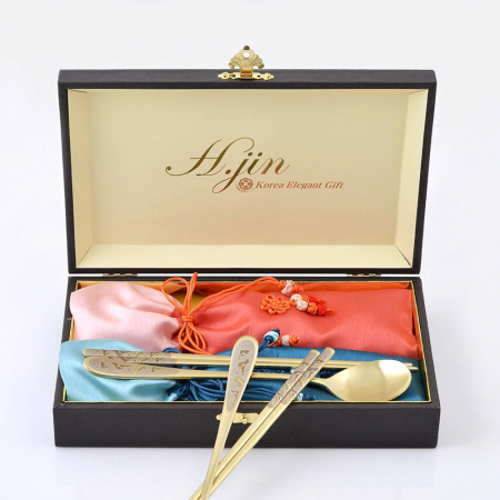 H.jin현진 카라 상감 티타늄수저세트 #2