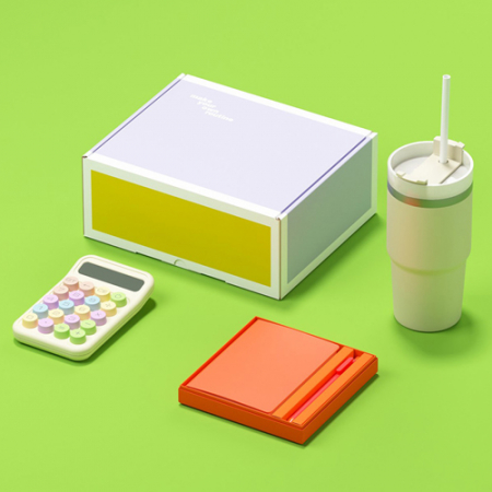 에디토 사무용 선물세트 [계산기+노트볼펜+빨대형스테인리스304텀블러] #3