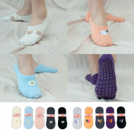 국내생산 미끄럼방지 덧신 여성용 논슬립 캐쥬얼양말 덧버선 양말 여름양말// 11가지 디자인 #3