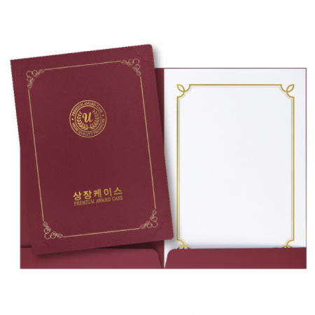 레더필 종이 상장케이스 포켓형 금박 A4용 #3