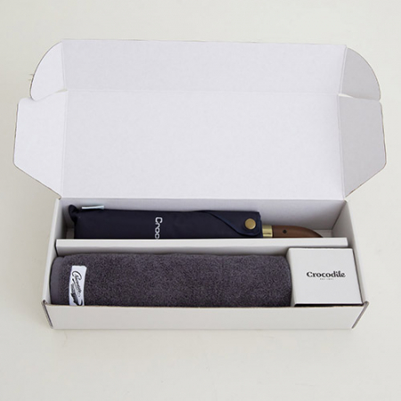 크로커다일 3단 60-10k 우드곡자 전자동 우산+심플 호텔 수건 [판촉물 답례품 기념품 선물세트] #7