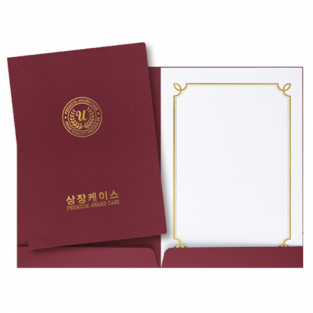 레더필 종이 상장케이스 포켓형 무지 A4용 #3