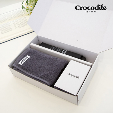 크로커다일 3단 레터링 수동 우산+심플 호텔 수건 [판촉물 답례품 기념품 선물세트] #3