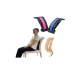 작은이미지: 등받이쿠션 허리 목 스트레칭 자세교정기 판촉 #2