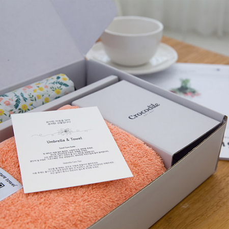 크로커다일 3단 비덴스 슬림 암막 우양산+시그니처 호텔 수건 [판촉물 답례품 기념품 선물세트] #6