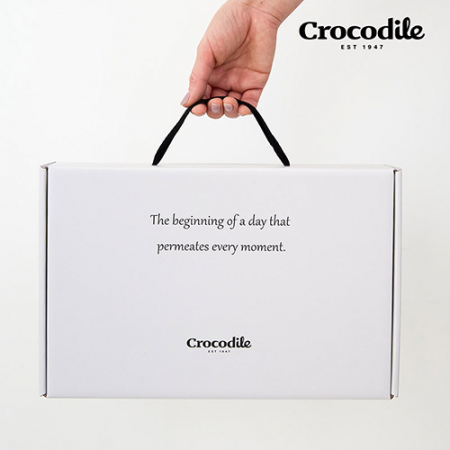 크로커다일 2단 하트 자수 우양산+시그니처 호텔 수건 [판촉물 답례품 기념품 선물세트] #8