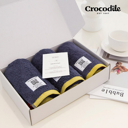 크로커다일 투톤보다 호텔 수건 3장 선물세트 [판촉물 답례품 기념품 선물세트] #5