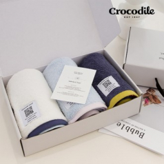 크로커다일 투톤보다 호텔 수건 3장 선물세트 [판촉물 답례품 기념품 선물세트]