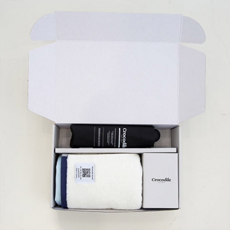 크로커다일 5단 레터링 전자동 우산+투톤보다 호텔 수건 [판촉물 답례품 기념품 선물세트] #8