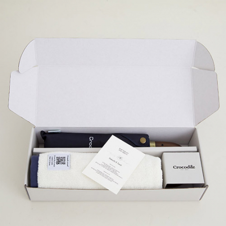 크로커다일 3단 60-10k 우드곡자 전자동 우산+투톤보다 호텔 수건 [판촉물 답례품 기념품 선물세트] #7