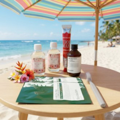 부케가르니 샴푸+트리트먼트+바디워시 + 쿨맥스 치약 + 미세모 칫솔 + 나드 마스크팩 2개