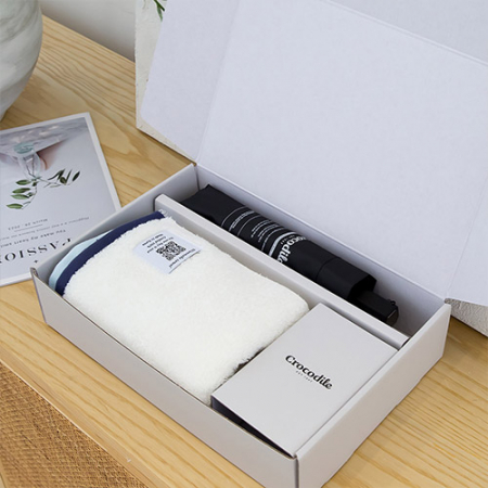 크로커다일 3단 레터링 슬림 암막 우양산+투톤보다 호텔 수건 [판촉물 답례품 기념품 선물세트] #6