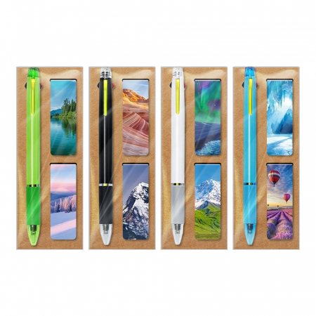 3색볼펜 책갈피 세트 #2