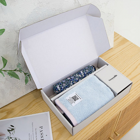 크로커다일 3단 네롤리 슬림 암막 우양산+투톤보다 호텔 수건 [판촉물 답례품 기념품 선물세트] #6