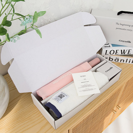 크로커다일 3단 65 자이언트 전자동 우산+투톤보다 호텔 수건 [판촉물 답례품 기념품 선물세트] #6