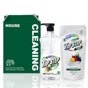 [탑스텝] 친환경 주방세제 기프트세트 2호 (주방세제 550ml+리필 300ml)