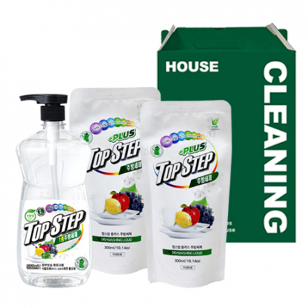 [탑스텝] 친환경 주방세제 기프트세트 3호 (본품550ml+리필 300ml 2개) #2