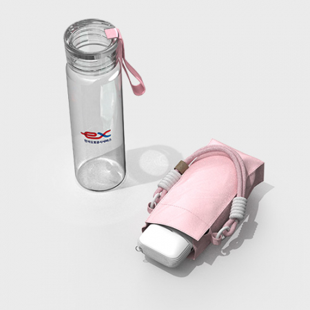 루티네 웰컴키트 선물세트 미니백 스트랩 5단 양우산+트라이탄 밀크보틀 슬림 누드300ml #3