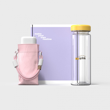 루티네 웰컴키트 선물세트 미니백 스트랩 5단 양우산+에코젠 마이보틀 500ml #2