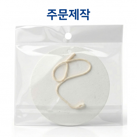 친환경 셀룰로오스 압축수세미 (단면컬러인쇄포함) // 주문제작 #2